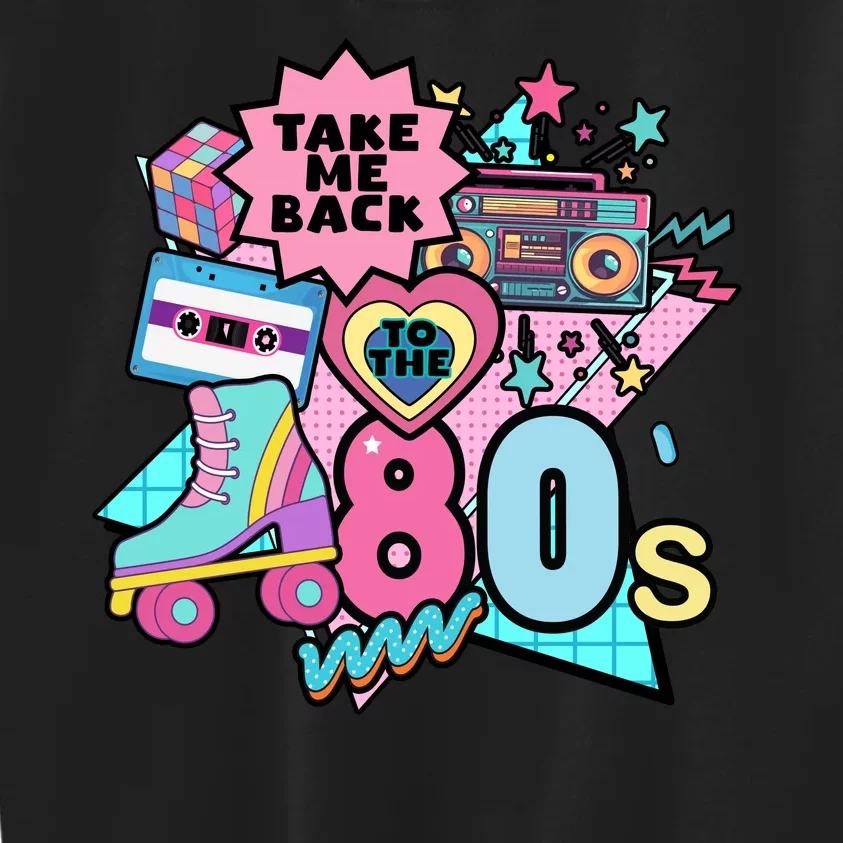 Take Me Back To The 80s Retro Kids Sweatshirt