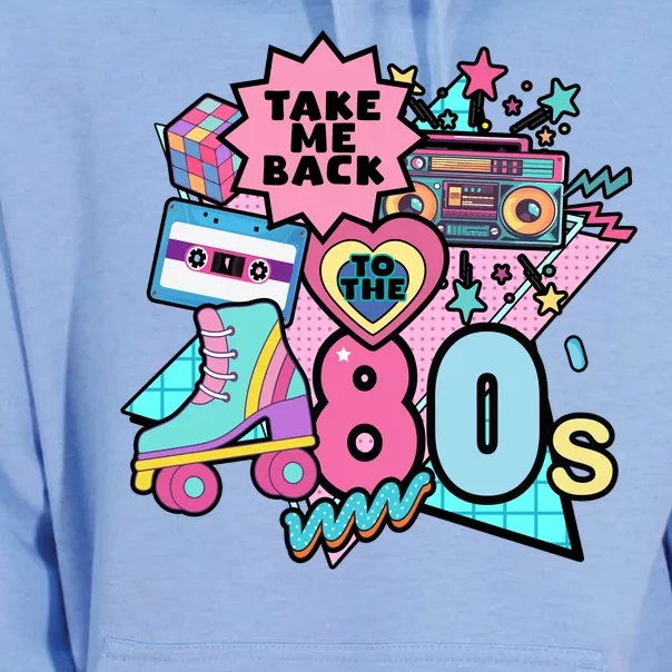 Take Me Back To The 80s Retro Unisex Surf Hoodie