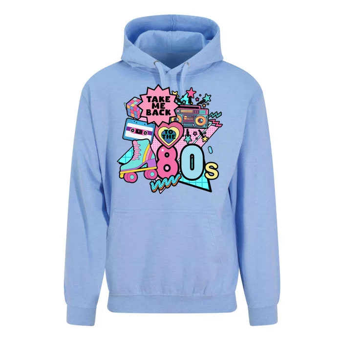 Take Me Back To The 80s Retro Unisex Surf Hoodie