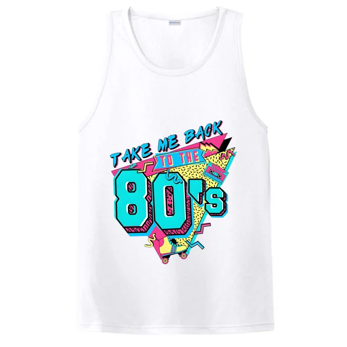 Take Me Back To The 80s Retro Vintage Performance Tank