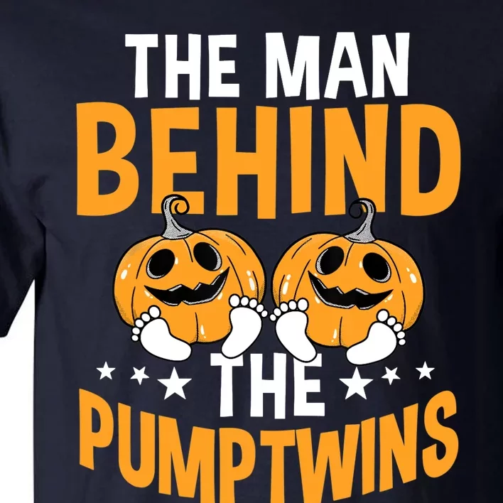 The Man Behind The Pumpkins Twins Halloween Pregnancy Tall T-Shirt