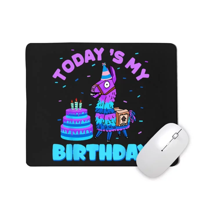 Todays My Birthday Llama Birthday Party Decorations Mousepad