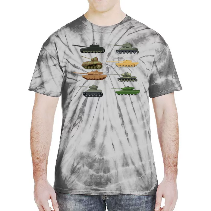 Tank Military Birthday Tie-Dye T-Shirt