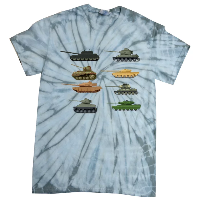 Tank Military Birthday Tie-Dye T-Shirt