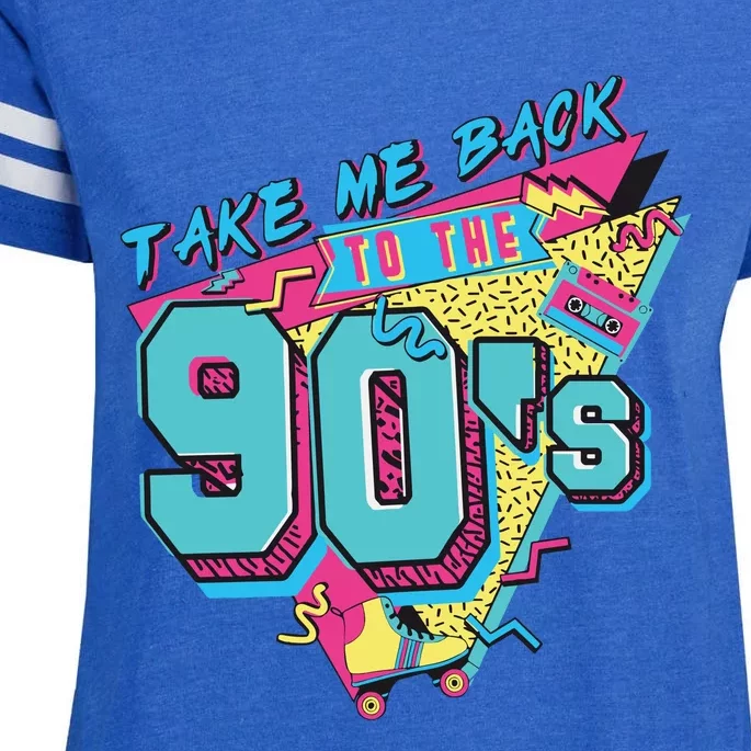 Take Me Back To The 90S Party Enza Ladies Jersey Football T-Shirt