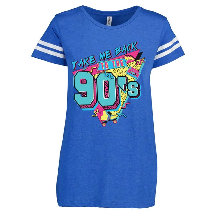 Take Me Back To The 90S Party Enza Ladies Jersey Football T-Shirt