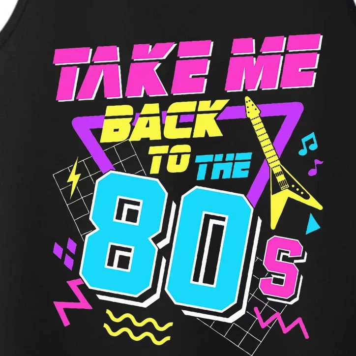 Take Me Back To The 80s Performance Tank