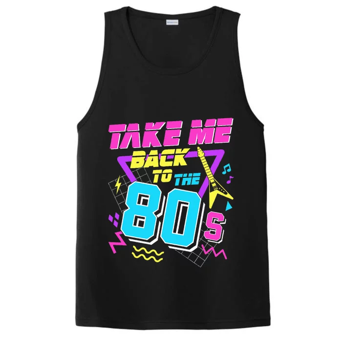 Take Me Back To The 80s Performance Tank