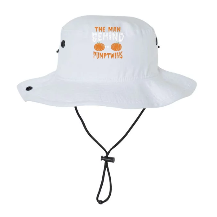 The Man Behind The Pumpkin Twins Funny Halloween Pregnancy Legacy Cool Fit Booney Bucket Hat