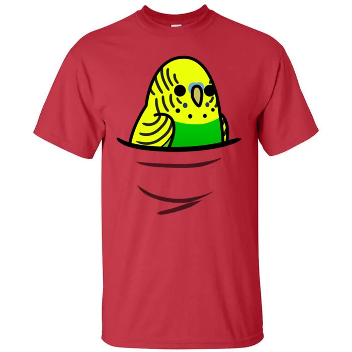 Too Many Birds! Yellow N&X27; Green Budgie Tall T-Shirt