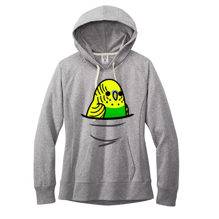 Too Many Birds! Yellow N&X27; Green Budgie Women's Fleece Hoodie