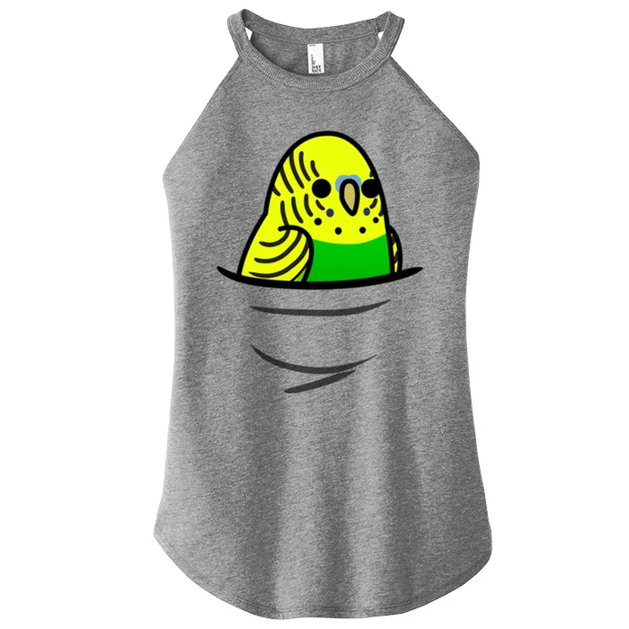 Too Many Birds! Yellow N&X27; Green Budgie Women’s Perfect Tri Rocker Tank