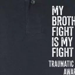 TBI My Brothers Fight Is My Fight Traumatic Brain Injury Softstyle Adult Sport Polo