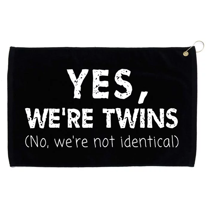 Twin Matching Brother Sister Twins Siblings Fraternal Grommeted Golf Towel