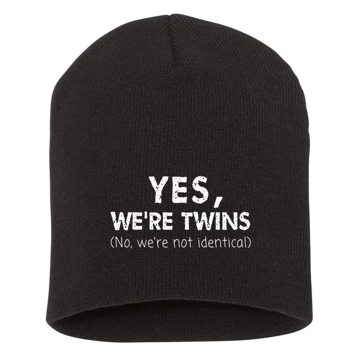 Twin Matching Brother Sister Twins Siblings Fraternal Short Acrylic Beanie