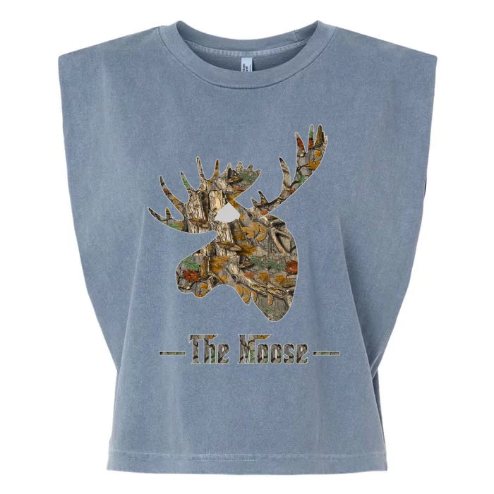 The Moose Camouflage Garment-Dyed Women's Muscle Tee