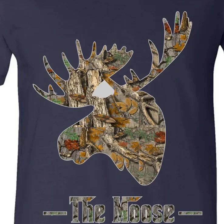 The Moose Camouflage V-Neck T-Shirt