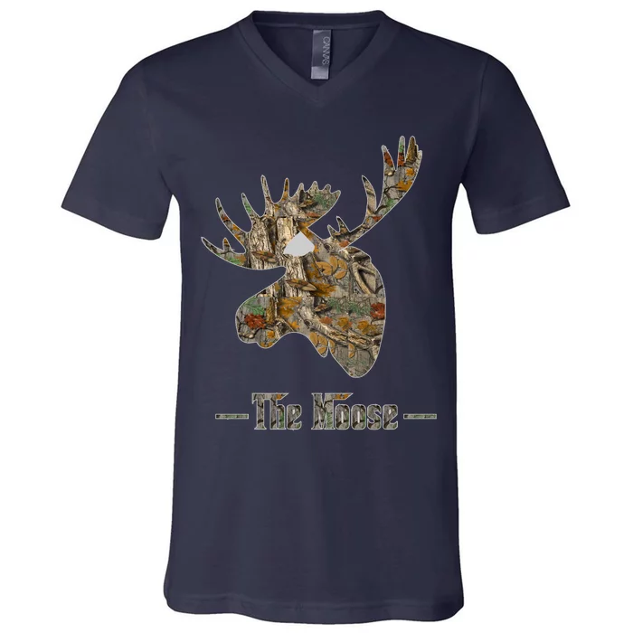 The Moose Camouflage V-Neck T-Shirt