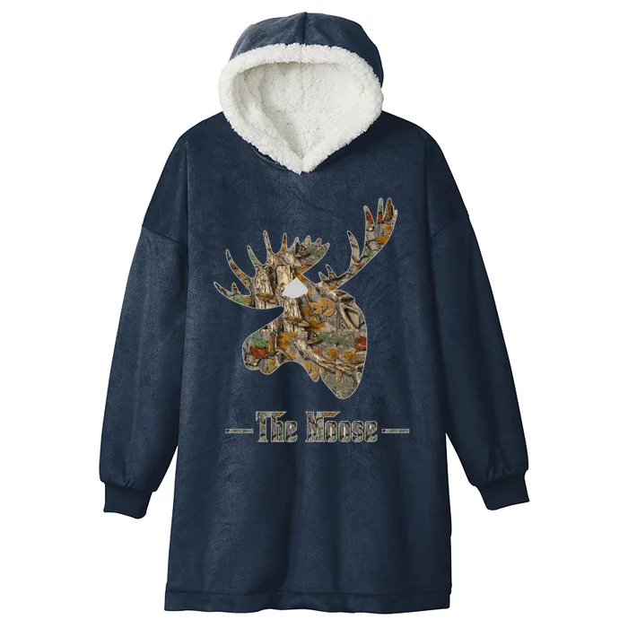 The Moose Camouflage Hooded Wearable Blanket