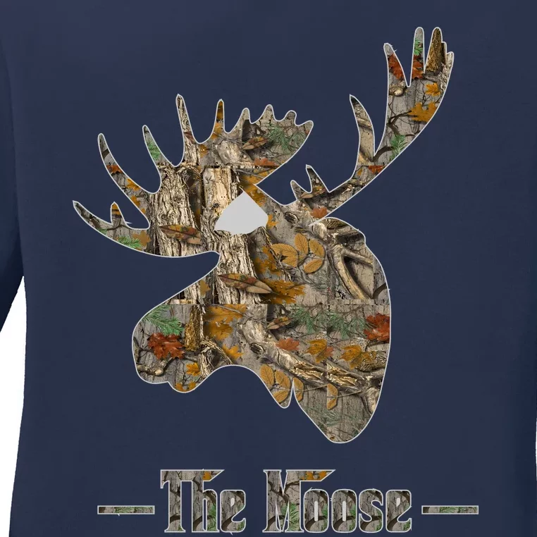 The Moose Camouflage Ladies Long Sleeve Shirt