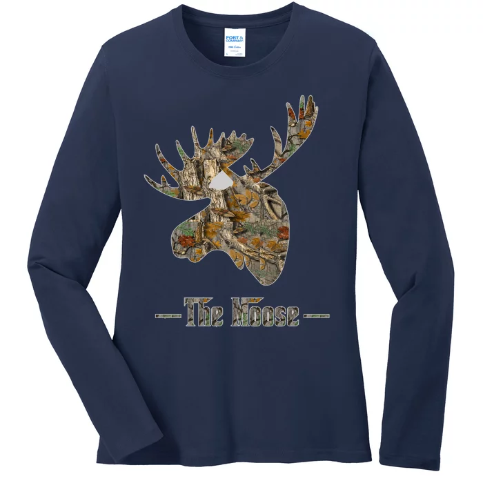 The Moose Camouflage Ladies Long Sleeve Shirt