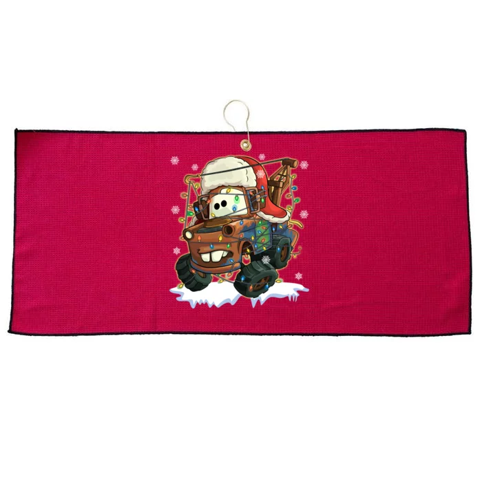 Tow Mater Christmas Lights Cars Xmas Lover A Very Mater Large Microfiber Waffle Golf Towel