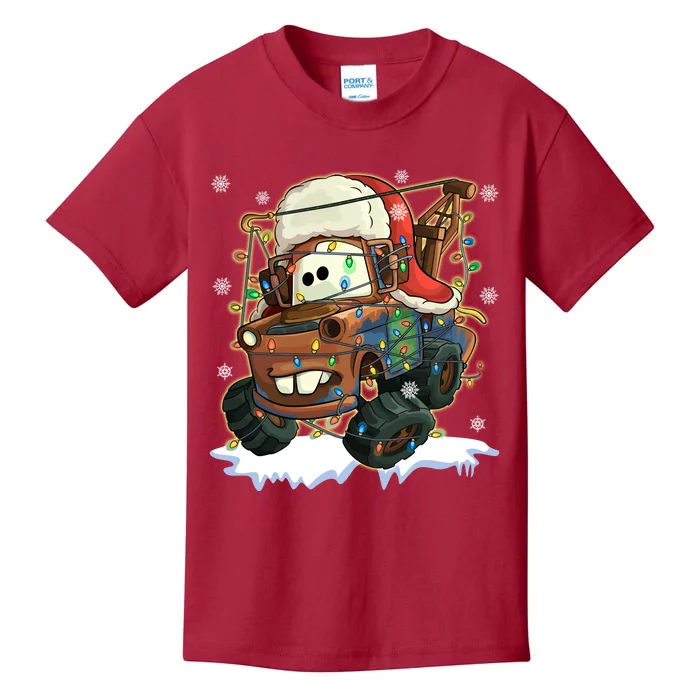 Tow Mater Christmas Lights Cars Xmas Lover A Very Mater Kids T-Shirt