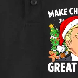 Trump Make Christmas Great Again Ugly Christmas Sweaters Dry Zone Grid Performance Polo