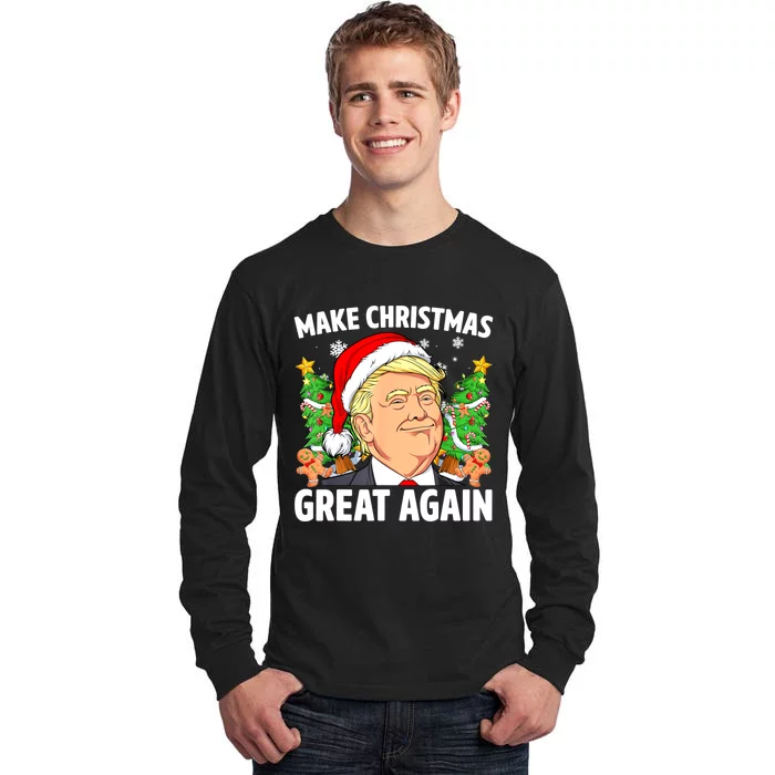 Trump Make Christmas Great Again Ugly Christmas Sweaters Tall Long Sleeve T-Shirt