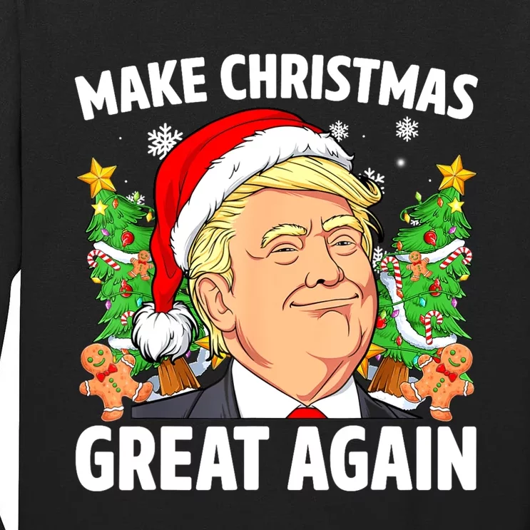 Trump Make Christmas Great Again Ugly Christmas Sweaters Tall Long Sleeve T-Shirt