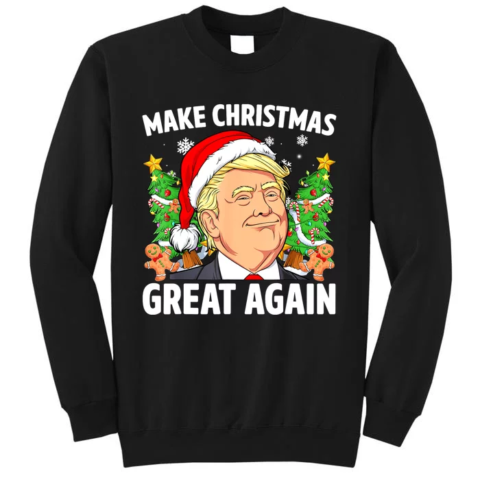 Trump Make Christmas Great Again Ugly Christmas Sweaters Tall Sweatshirt