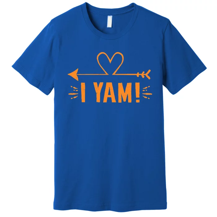 Thanksgiving Matching Couple She's My Sweet Potato I Yam Set Premium T-Shirt