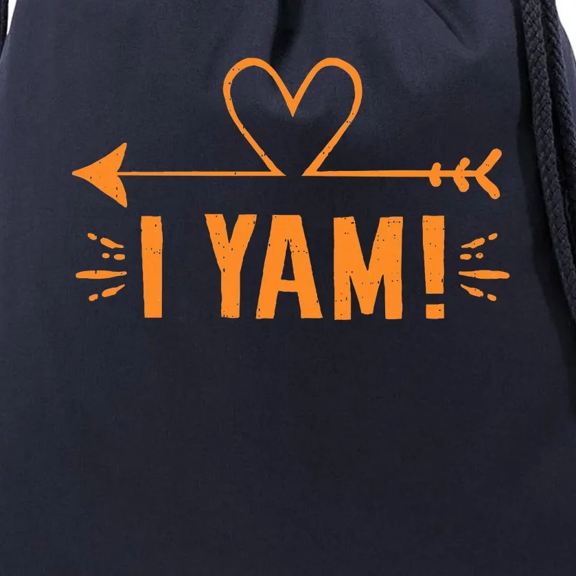 Thanksgiving Matching Couple She's My Sweet Potato I Yam Set Drawstring Bag