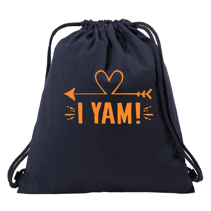 Thanksgiving Matching Couple She's My Sweet Potato I Yam Set Drawstring Bag