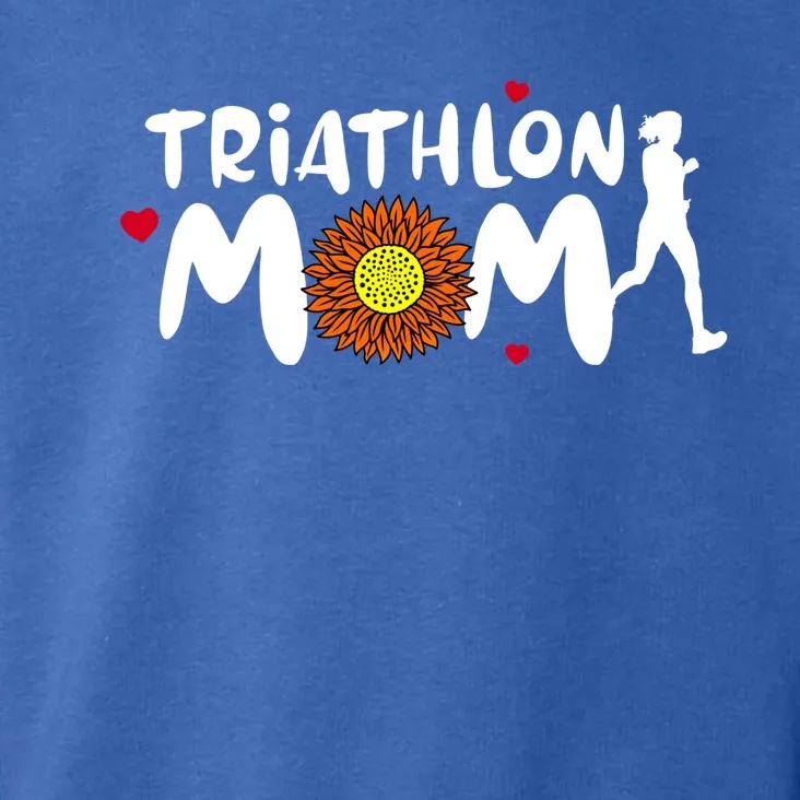 Triathlon Mom Cute Triathlon Funny Gift Toddler Hoodie