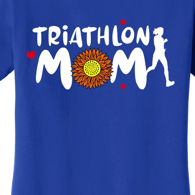 Triathlon Mom Cute Triathlon Funny Gift Women's T-Shirt