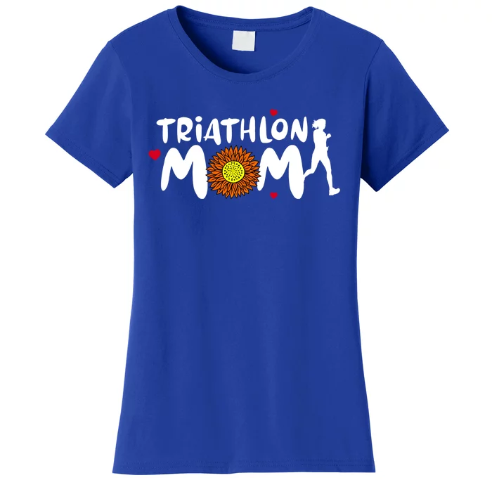 Triathlon Mom Cute Triathlon Funny Gift Women's T-Shirt