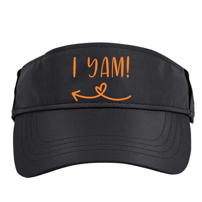 Thanksgiving Matching Couple Shes My Sweet Potato I Yam Set Adult Drive Performance Visor