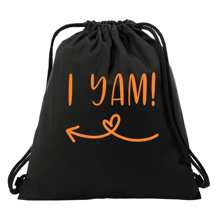 Thanksgiving Matching Couple Shes My Sweet Potato I Yam Set Drawstring Bag