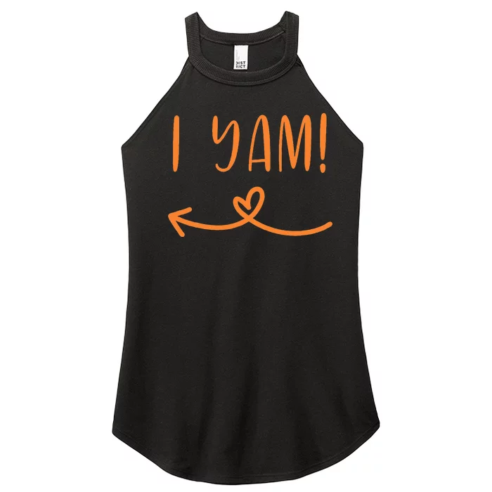 Thanksgiving Matching Couple Shes My Sweet Potato I Yam Set Women’s Perfect Tri Rocker Tank