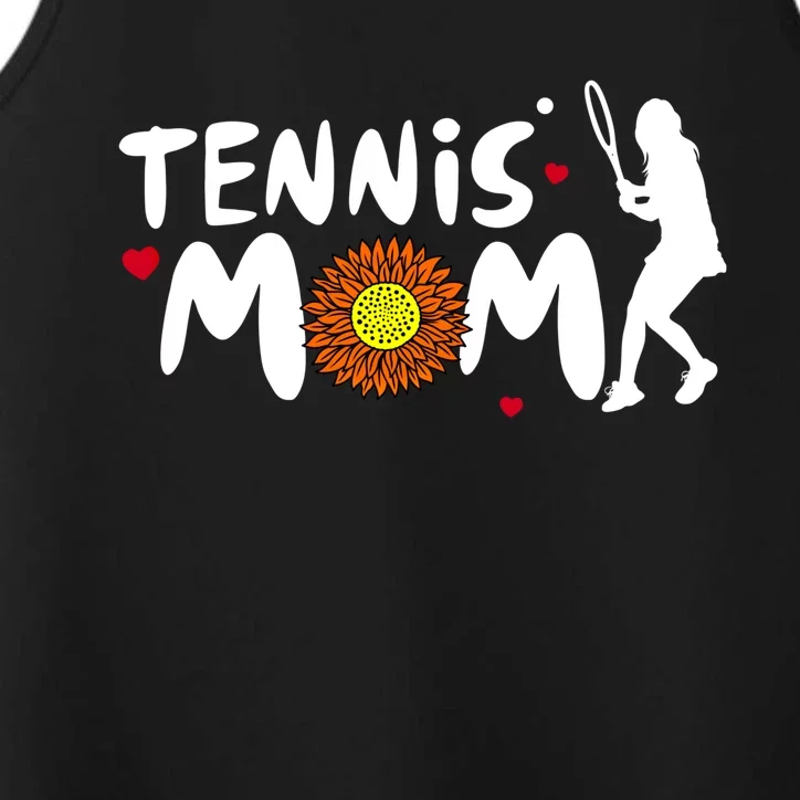 Tennis Mom Cute Tennis Gift Performance Tank