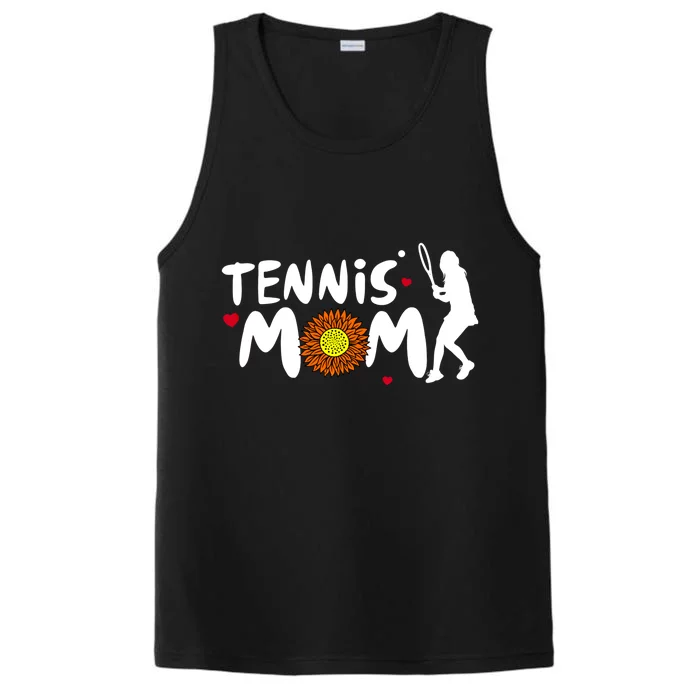 Tennis Mom Cute Tennis Gift Performance Tank