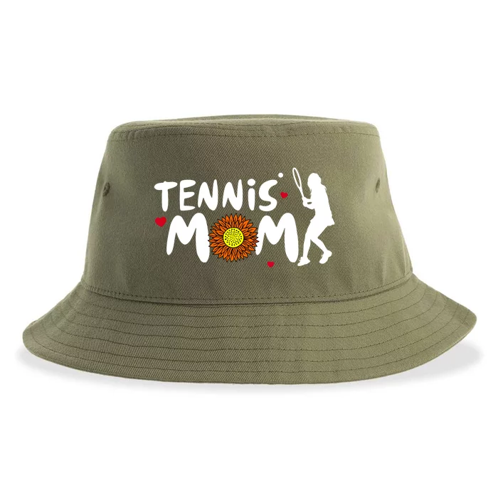 Tennis Mom Cute Tennis Gift Sustainable Bucket Hat