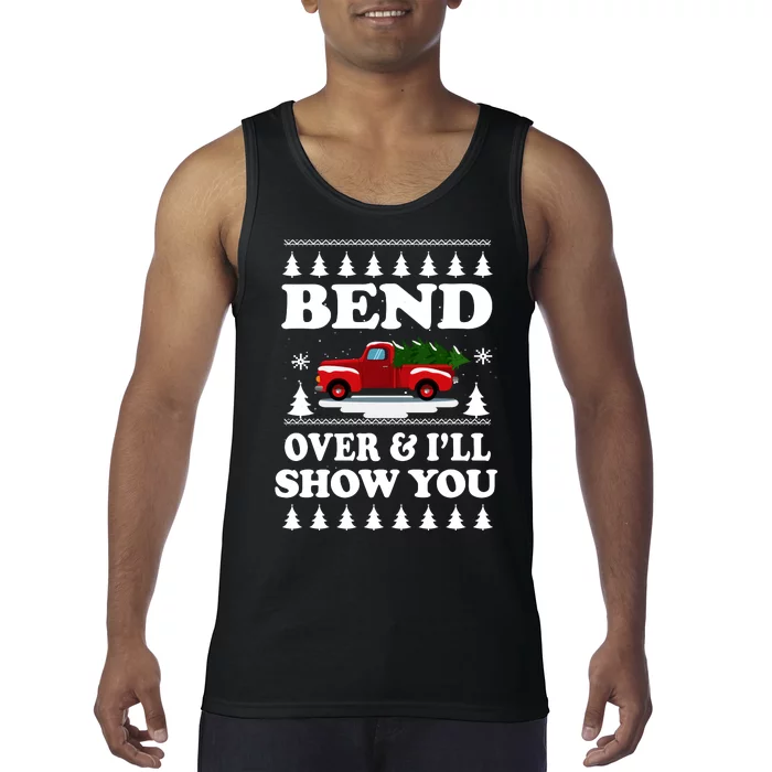 Todd Margo Couples Ugly Christmas Vacation I'll Show You Tank Top