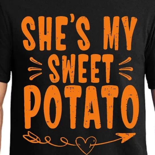 Thanksgiving Matching Couple SheS My Sweet Potato I Yam Pajama Set