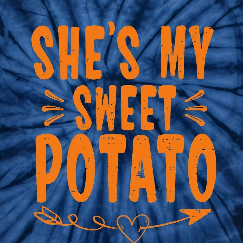 Thanksgiving Matching Couple SheS My Sweet Potato I Yam Tie-Dye T-Shirt