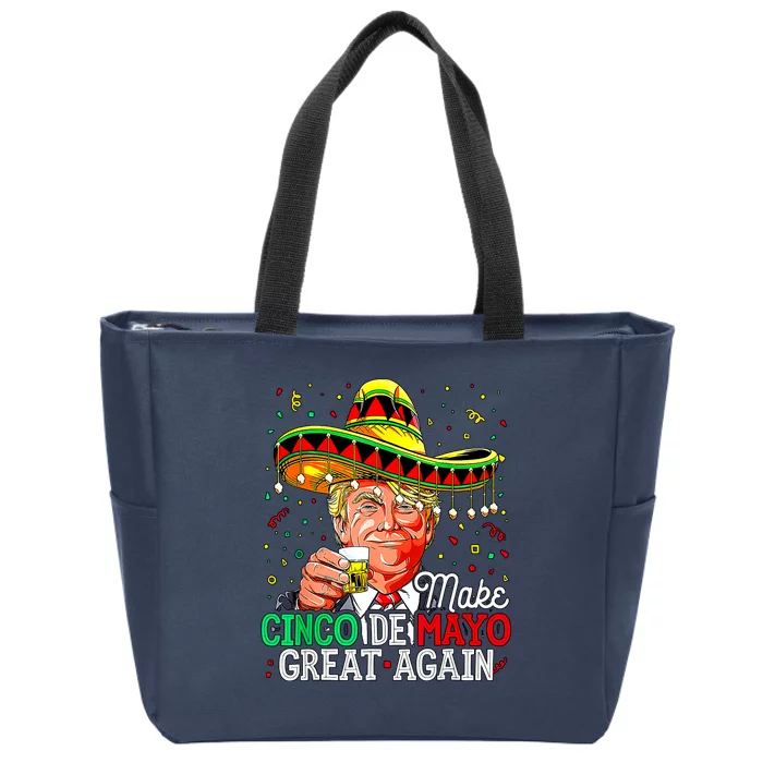 Trump Make Cinco De Mayo Great Again Zip Tote Bag