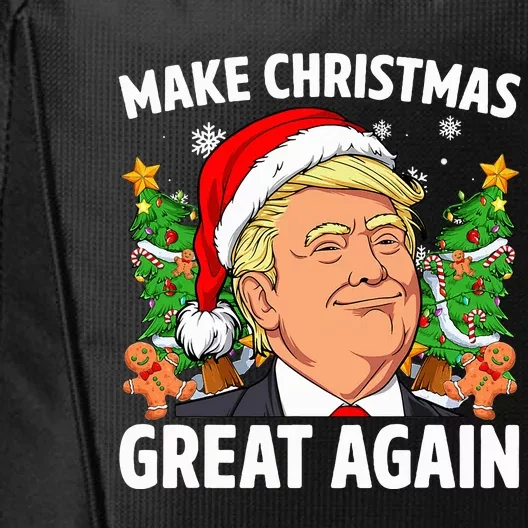 Trump Make Christmas Great Again Ugly Christmas Sweater Xmas City Backpack