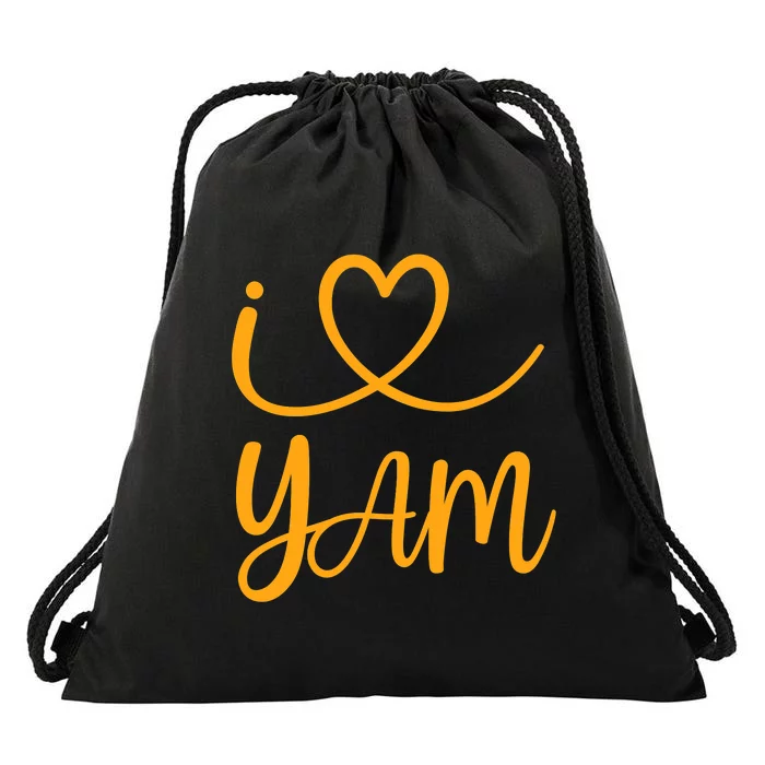 Thanksgiving Matching Couples She's My Sweet Potato I Yam Drawstring Bag