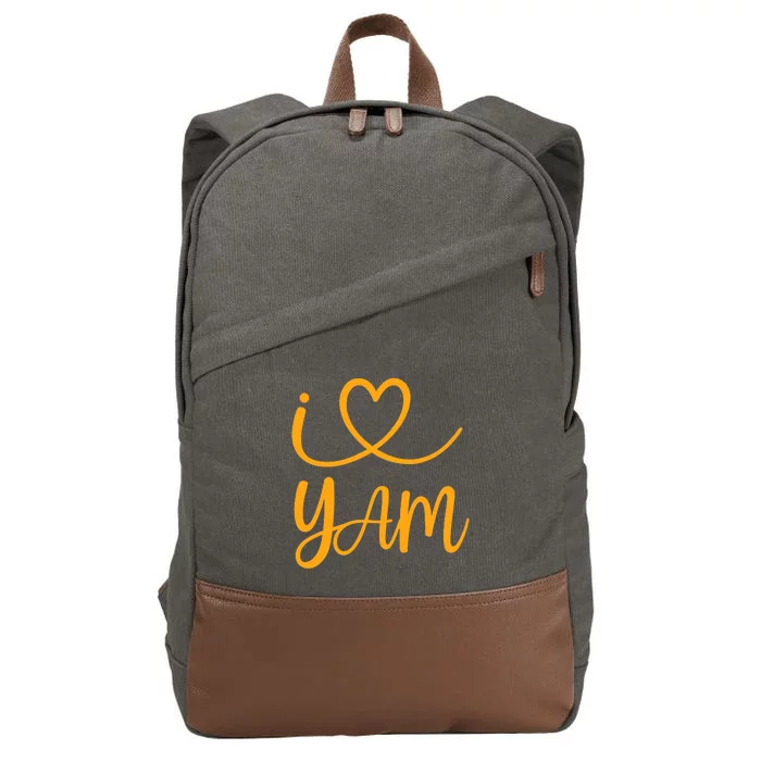 Thanksgiving Matching Couples She's My Sweet Potato I Yam Cotton Canvas Backpack